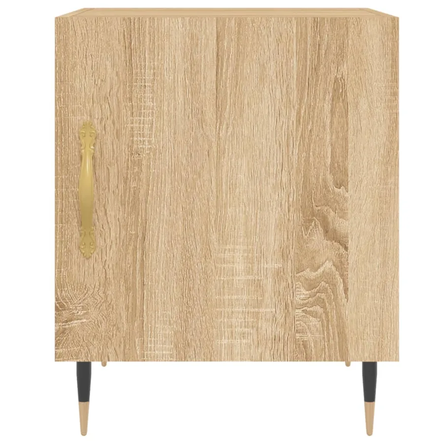 Tables de chevet 2 pcs chêne sonoma 40x40x50 cm bois ingénierie - 5