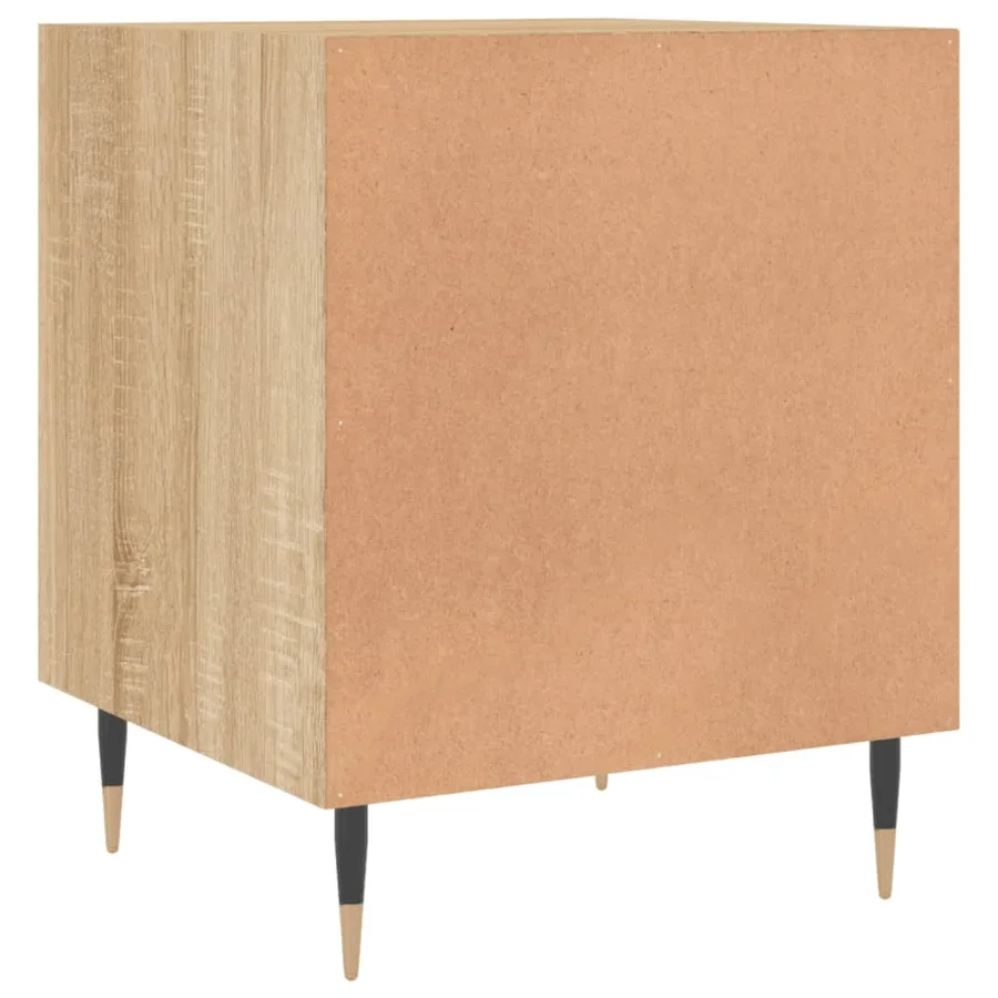 Tables de chevet 2 pcs chêne sonoma 40x40x50 cm bois ingénierie - 9