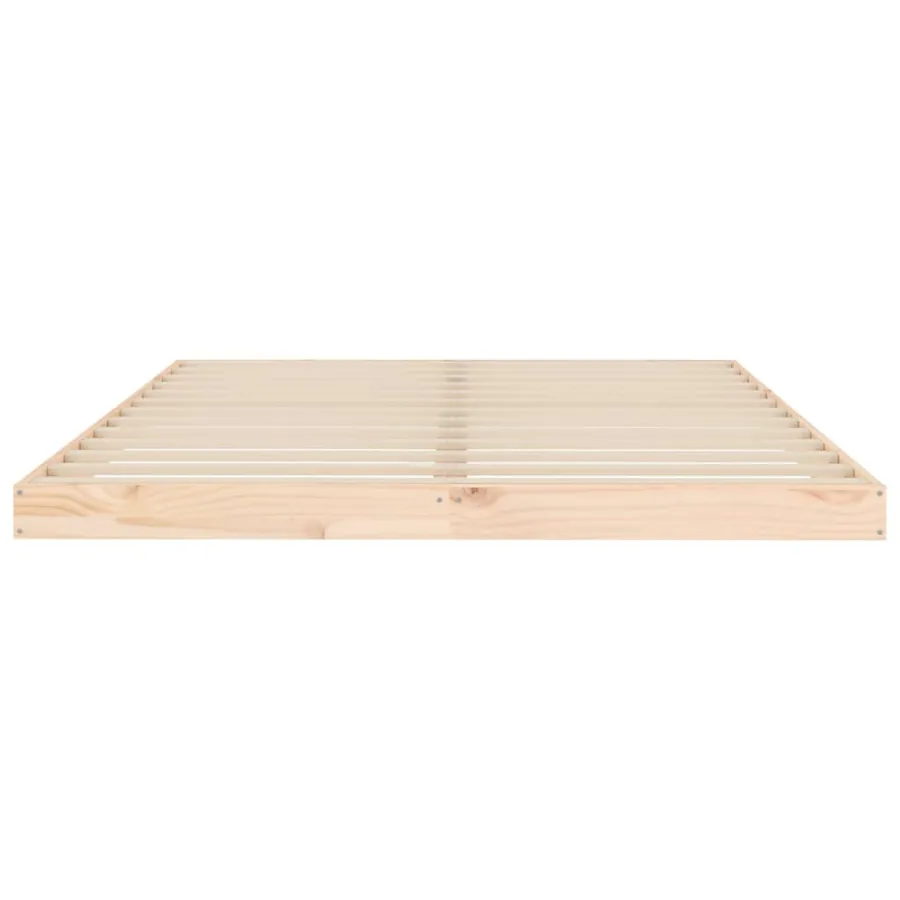 Cadre de lit sans matelas 140x200 cm bois massif de pin - 5