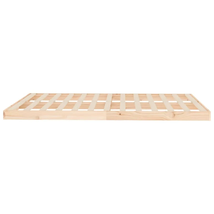 Cadre de lit sans matelas 140x200 cm bois massif de pin - 6