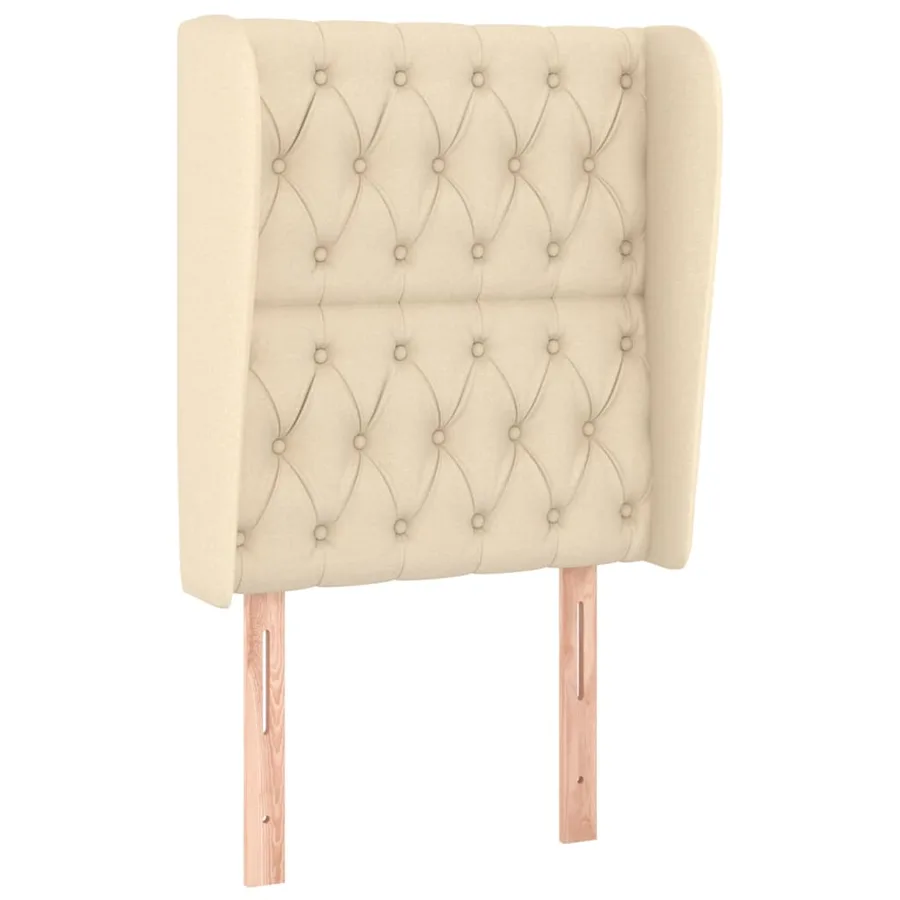 Sommier à lattes de lit avec matelas Crème 80x200 cm Tissu - 6