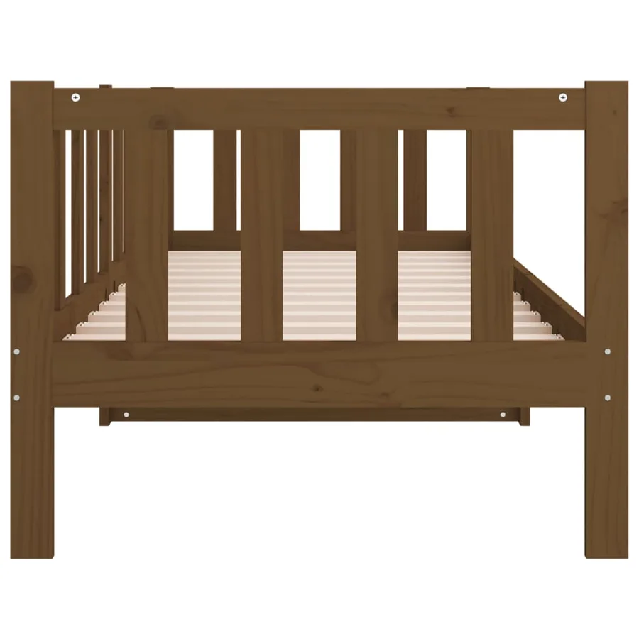 Lit de jour sans matelas marron miel 80x200 cm bois pin massif - 7