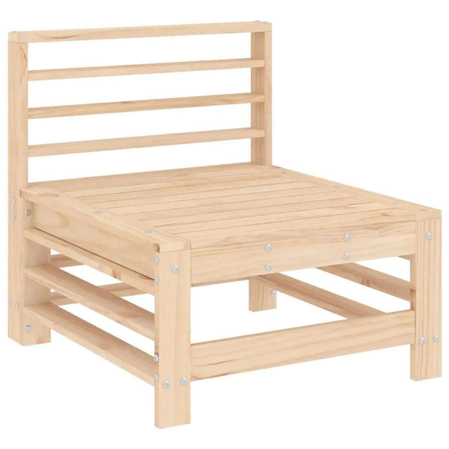 Salon de jardin 6 pcs Bois de pin massif - 4