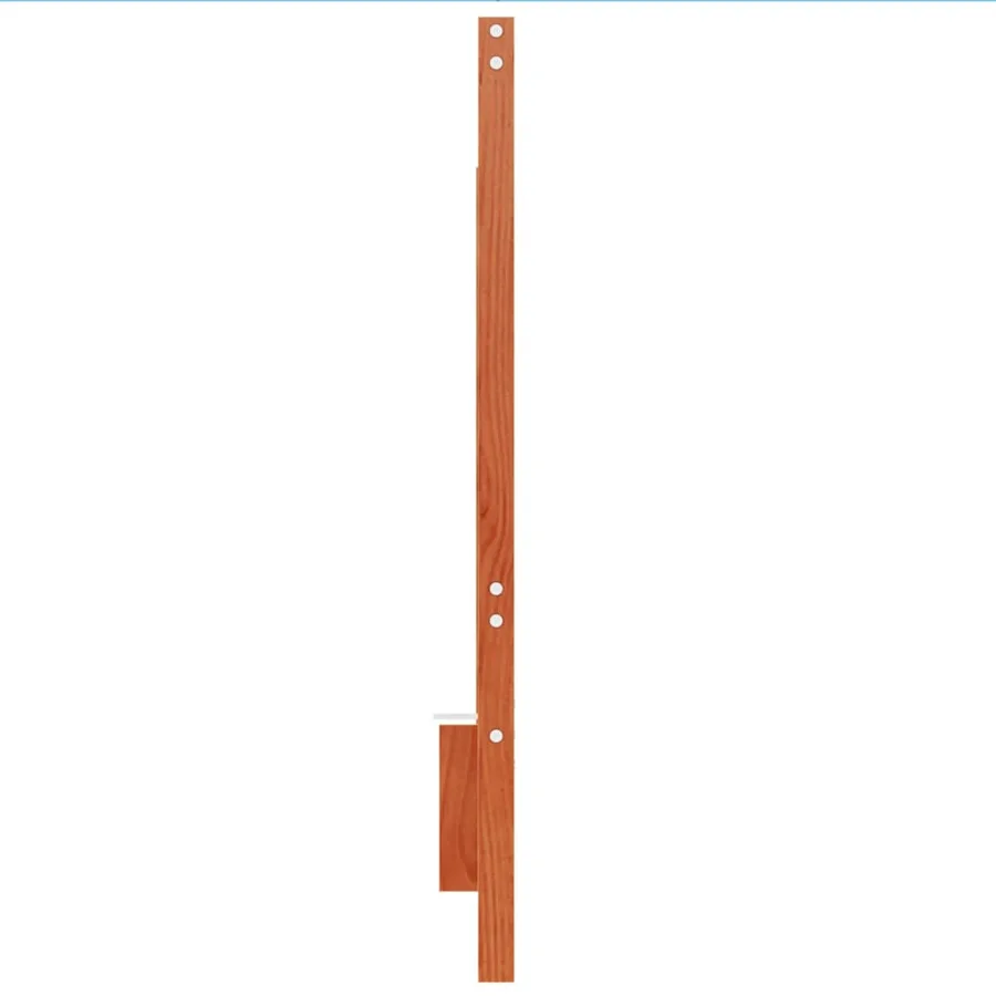 Tête de lit cire marron 135 cm bois massif de pin - 5