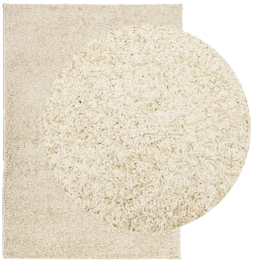 Tapis shaggy PAMPLONA poils longs moderne doré 160x230 cm - 3