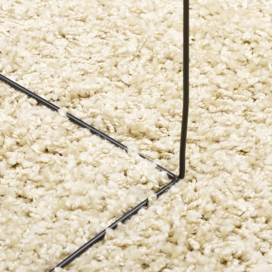Tapis shaggy PAMPLONA poils longs moderne doré 160x230 cm - 8