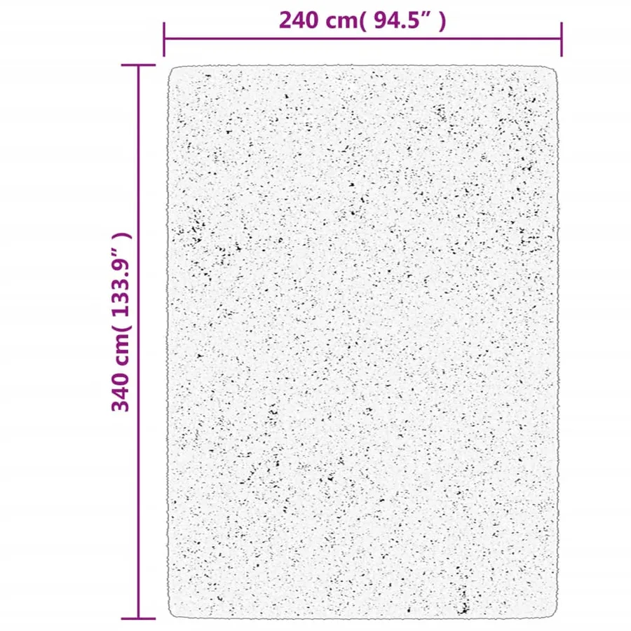 Tapis OVIEDO à poils courts crème 240x340 cm - 10