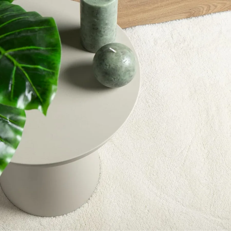 Tapis OVIEDO à poils courts crème 240x340 cm - 7