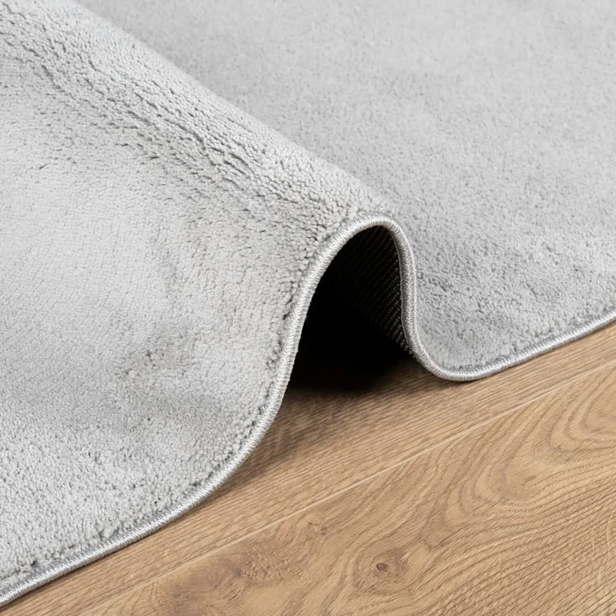Tapis OVIEDO à poils courts gris 80x250 cm - 6