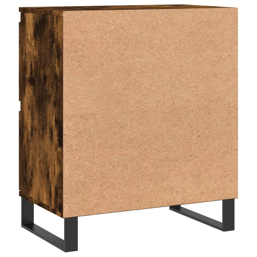 Buffet Chêne fumé 60x35x70 cm Bois d'ingénierie - 8