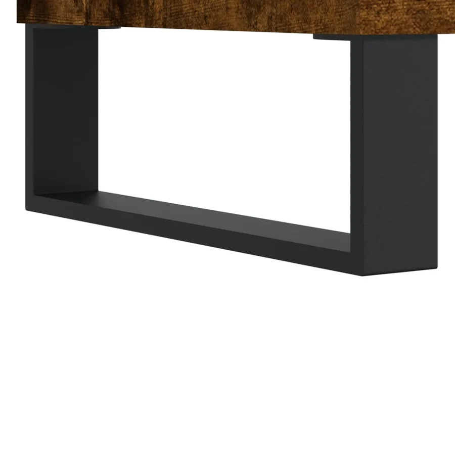 Buffet Chêne fumé 60x35x70 cm Bois d'ingénierie - 9