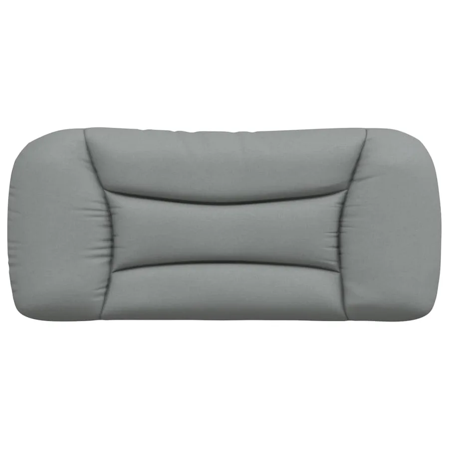 Coussin de tête de lit Hvar gris clair 90 cm tissu - 5