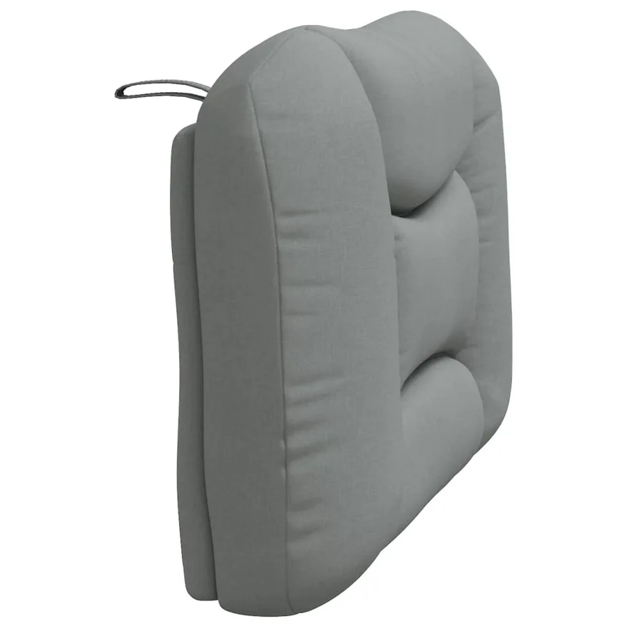 Coussin de tête de lit Hvar gris clair 90 cm tissu - 6