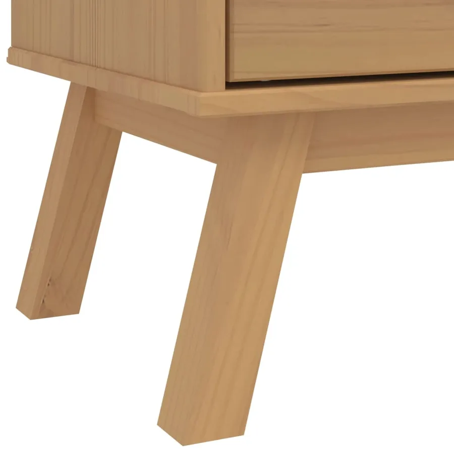 Garde-robe OLDEN marron 76,5x53x172 cm bois massif de pin - 11