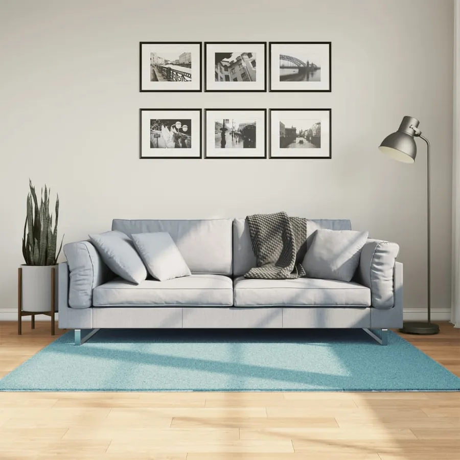 Tapis OVIEDO à poils courts vert 120x170 cm