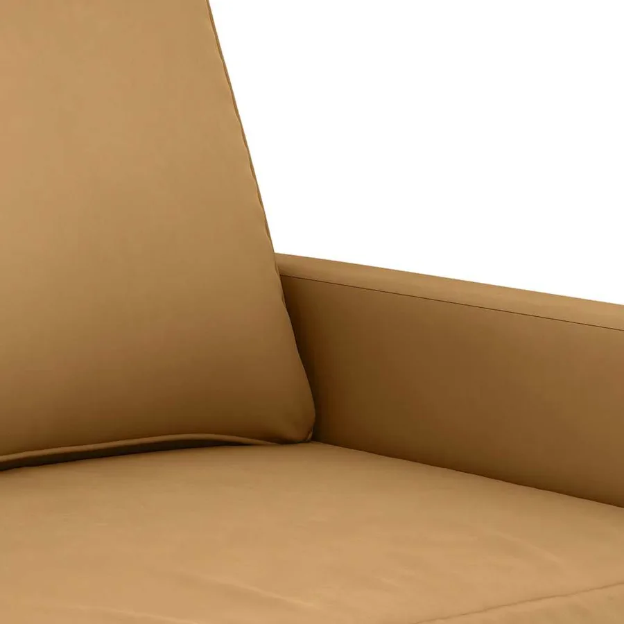 Canapé à 3 places Marron 180 cm Velours - 6