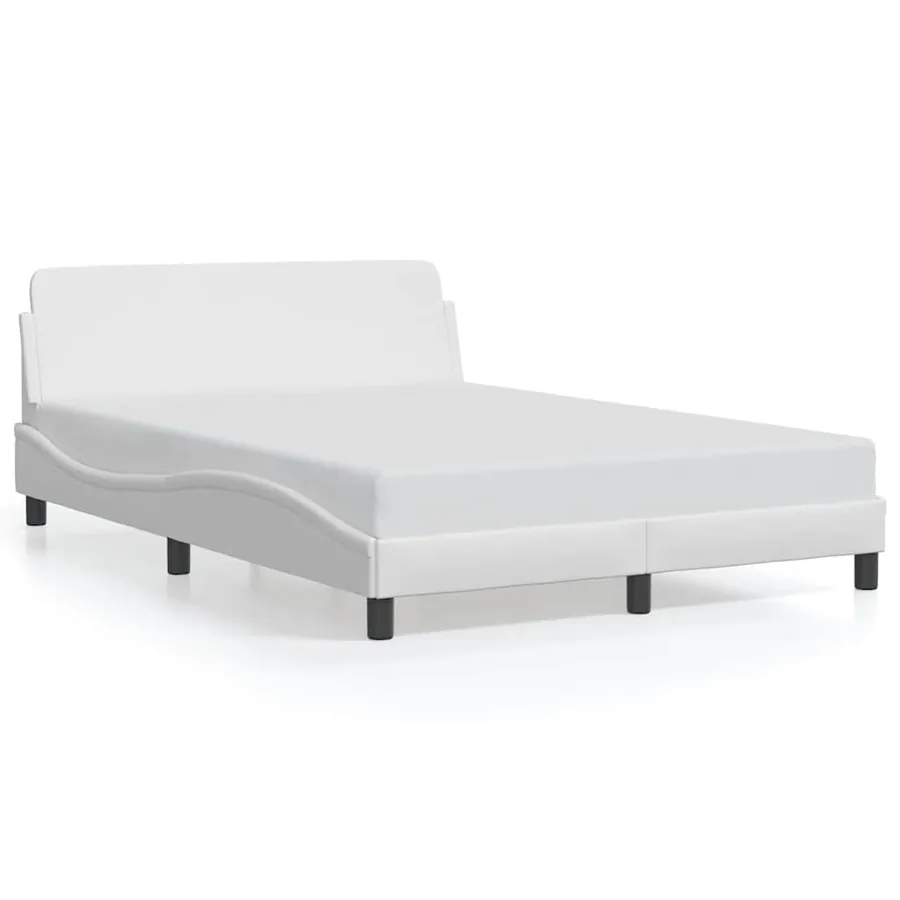 Cadre de lit Dover blanc 140x200 cm similicuir
