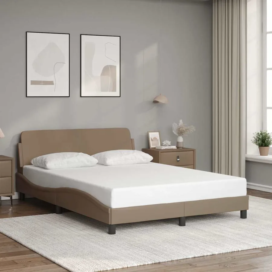 Cadre de lit Dover cappuccino 140x200 cm similicuir