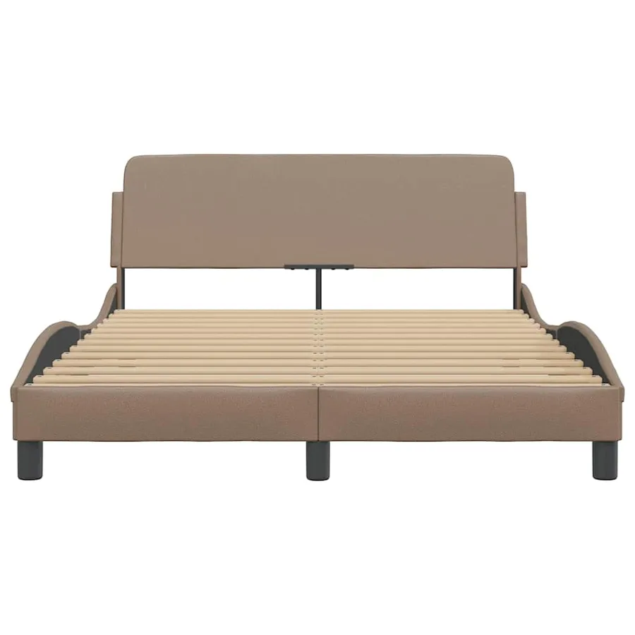 Cadre de lit Dover cappuccino 140x200 cm similicuir - 4