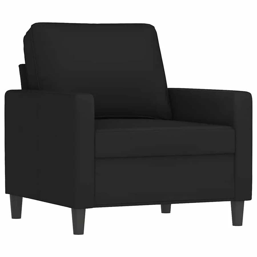 Fauteuil Noir 60 cm Velours - 2