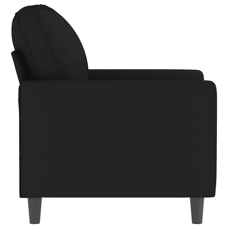 Fauteuil Noir 60 cm Velours - 4