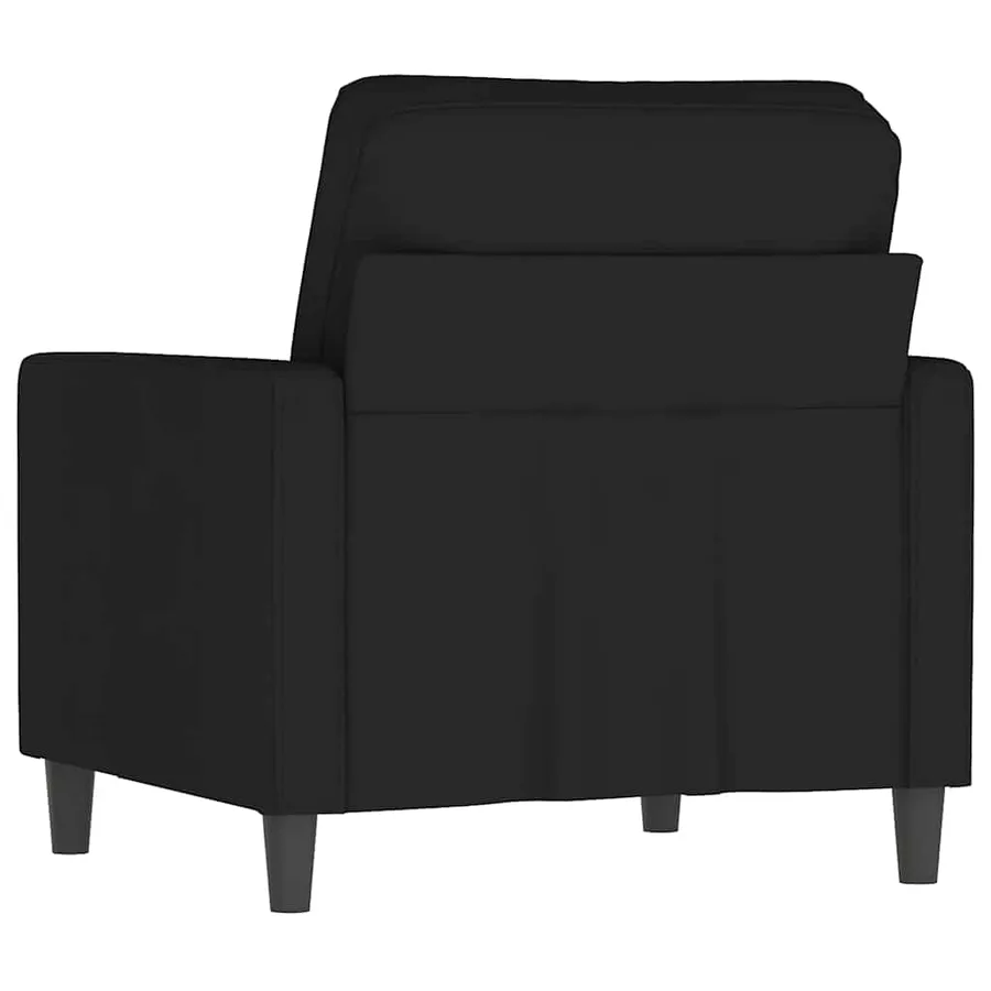 Fauteuil Noir 60 cm Velours - 5