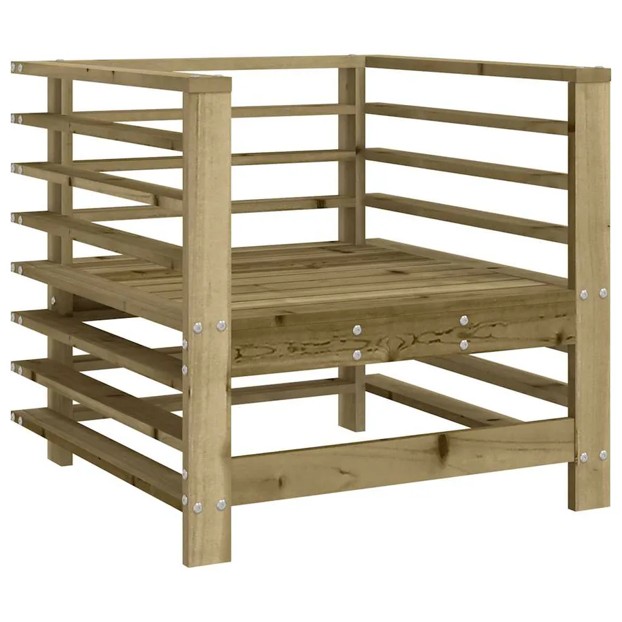Salon de jardin 7 pcs bois de pin imprégné - 5
