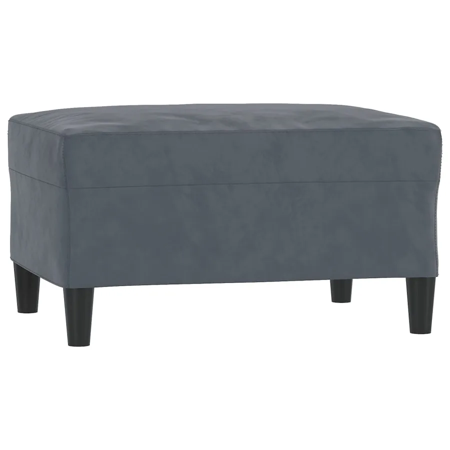 Ensemble de canapés 3 pcs avec coussins Gris foncé Velours - 7