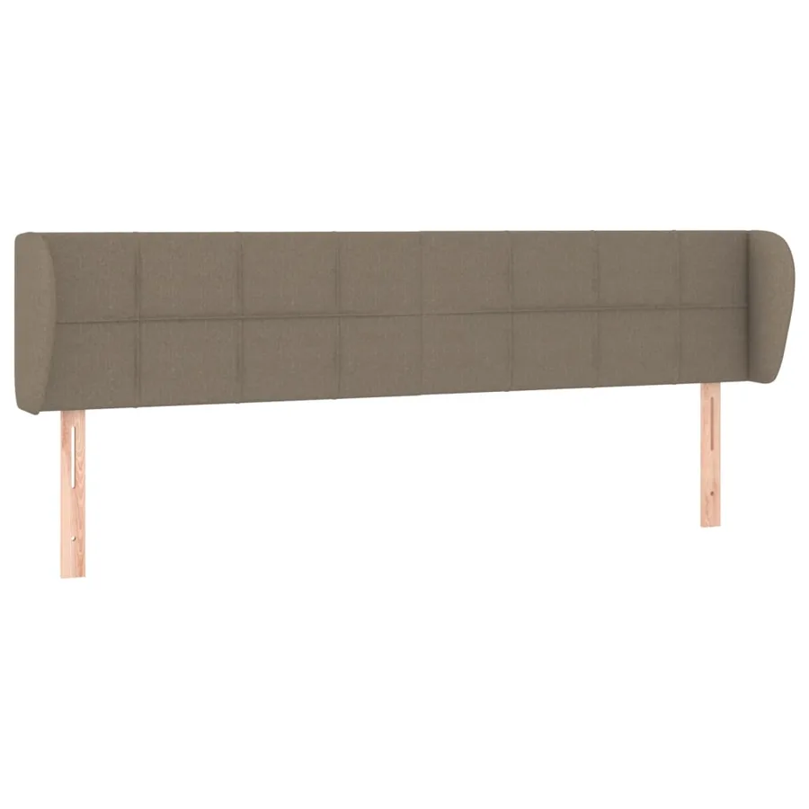 Tête de lit avec oreilles Taupe 183x23x78/88 cm Tissu - 2