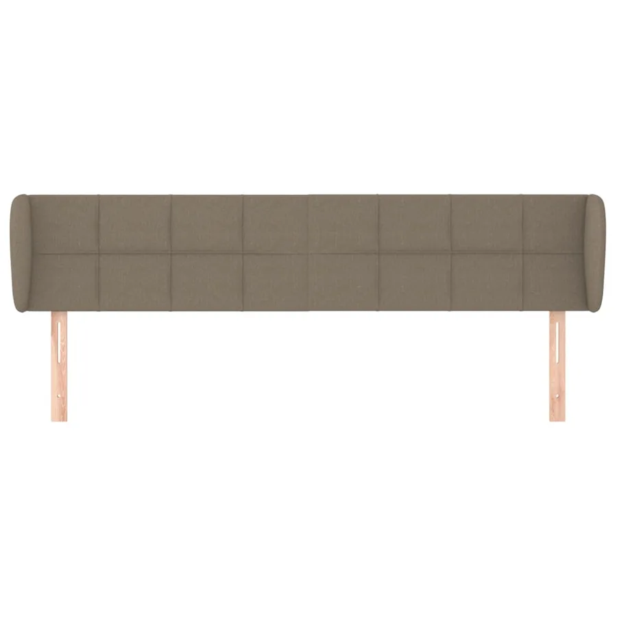 Tête de lit avec oreilles Taupe 183x23x78/88 cm Tissu - 3