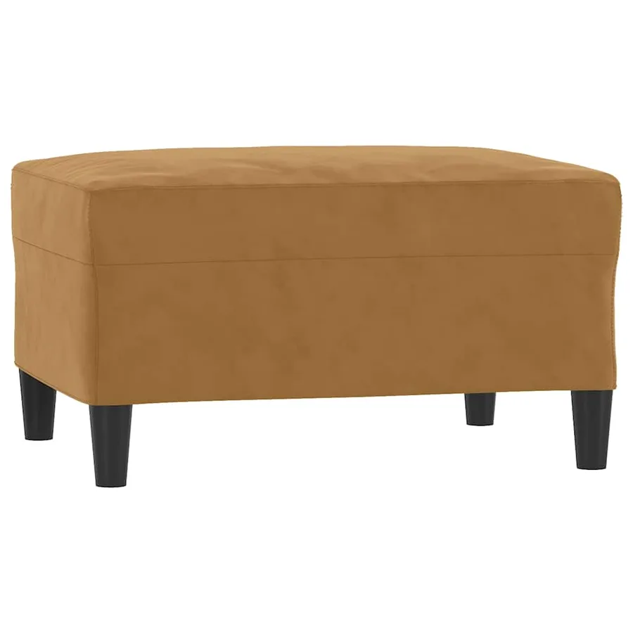 Ensemble de canapés 3 pcs avec coussins Marron Velours - 7