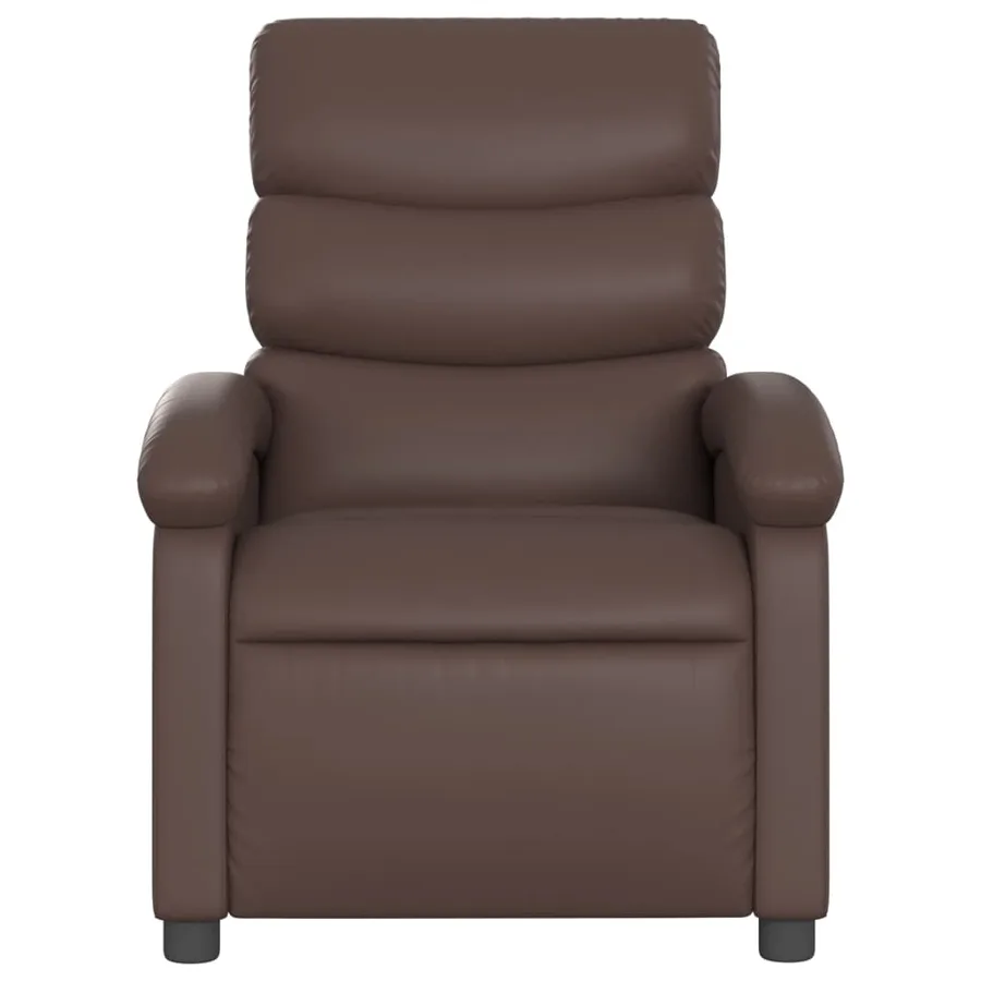 Fauteuil inclinable électrique Marron Similicuir - 9