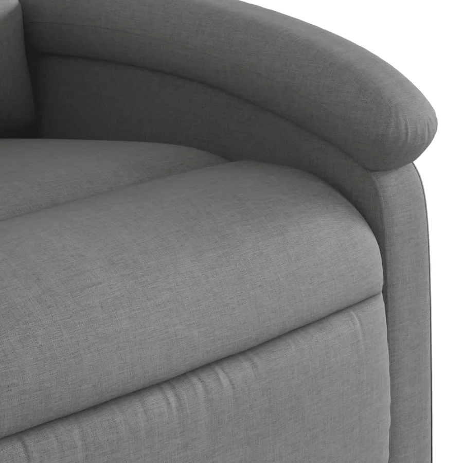 Fauteuil inclinable de massage électrique gris foncé tissu - 11