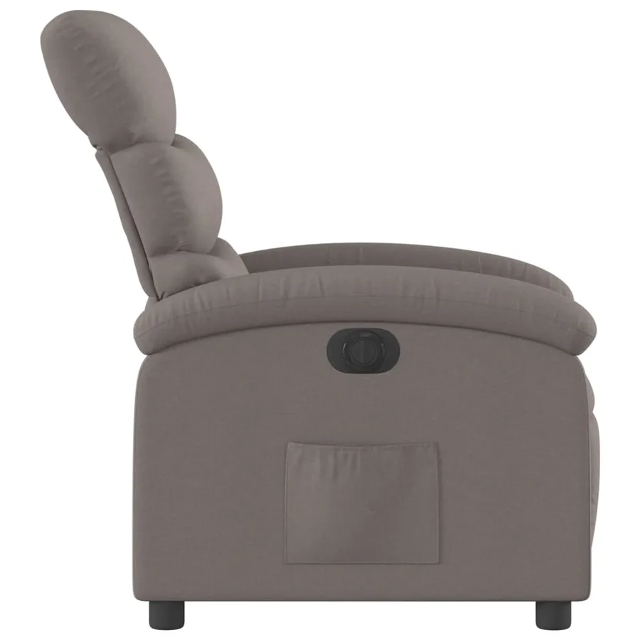Fauteuil inclinable électrique Taupe Tissu - 10