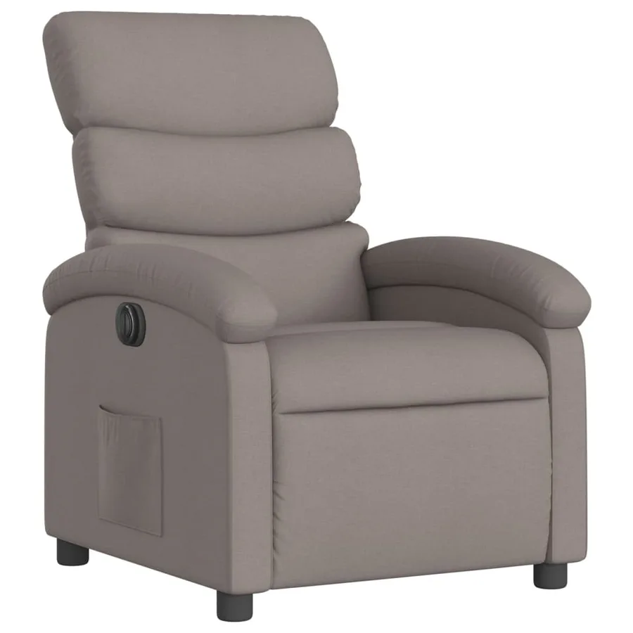 Fauteuil inclinable électrique Taupe Tissu - 4