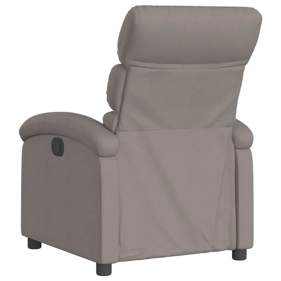 Fauteuil inclinable électrique Taupe Tissu - 5
