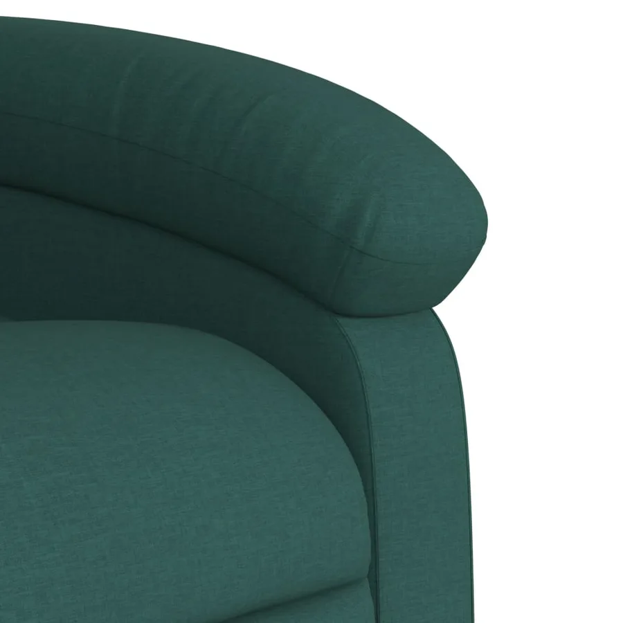 Fauteuil inclinable électrique Vert foncé Tissu - 11
