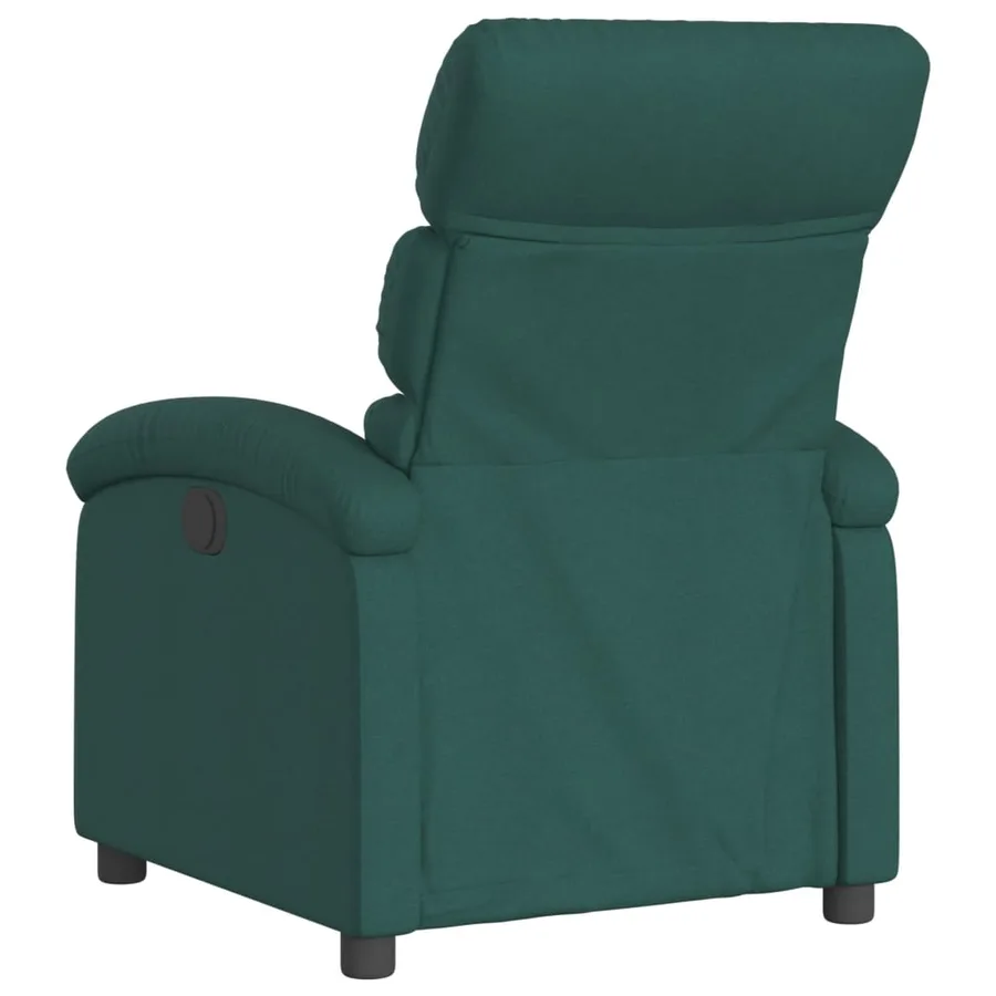 Fauteuil inclinable électrique Vert foncé Tissu - 5