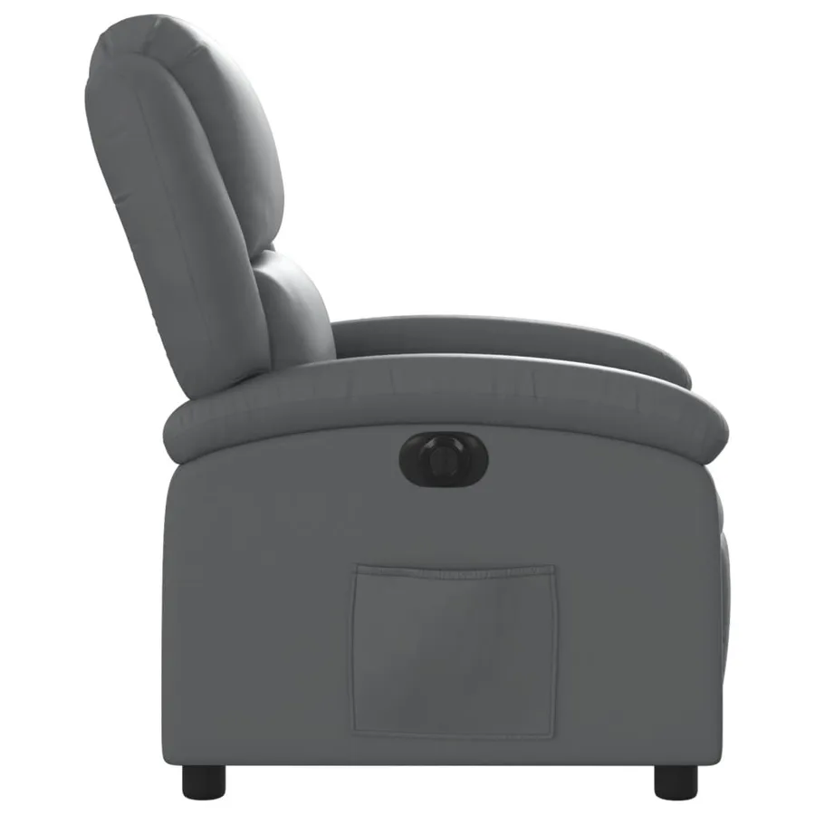 Fauteuil inclinable électrique Gris Similicuir - 10