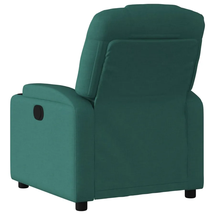Fauteuil inclinable électrique Vert foncé Tissu - 5