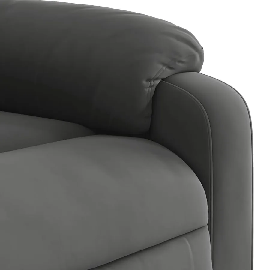 Fauteuil inclinable de massage électrique gris foncé - 11