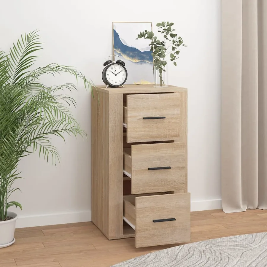 Buffet Chêne sonoma 40x33x70 cm Bois d'ingénierie - 6