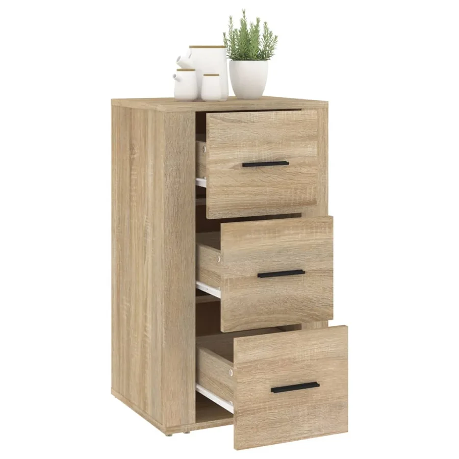 Buffet Chêne sonoma 40x33x70 cm Bois d'ingénierie - 7