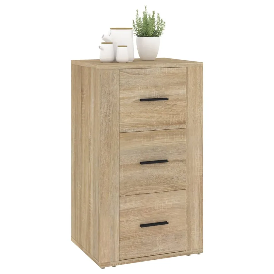 Buffet Chêne sonoma 40x33x70 cm Bois d'ingénierie - 8