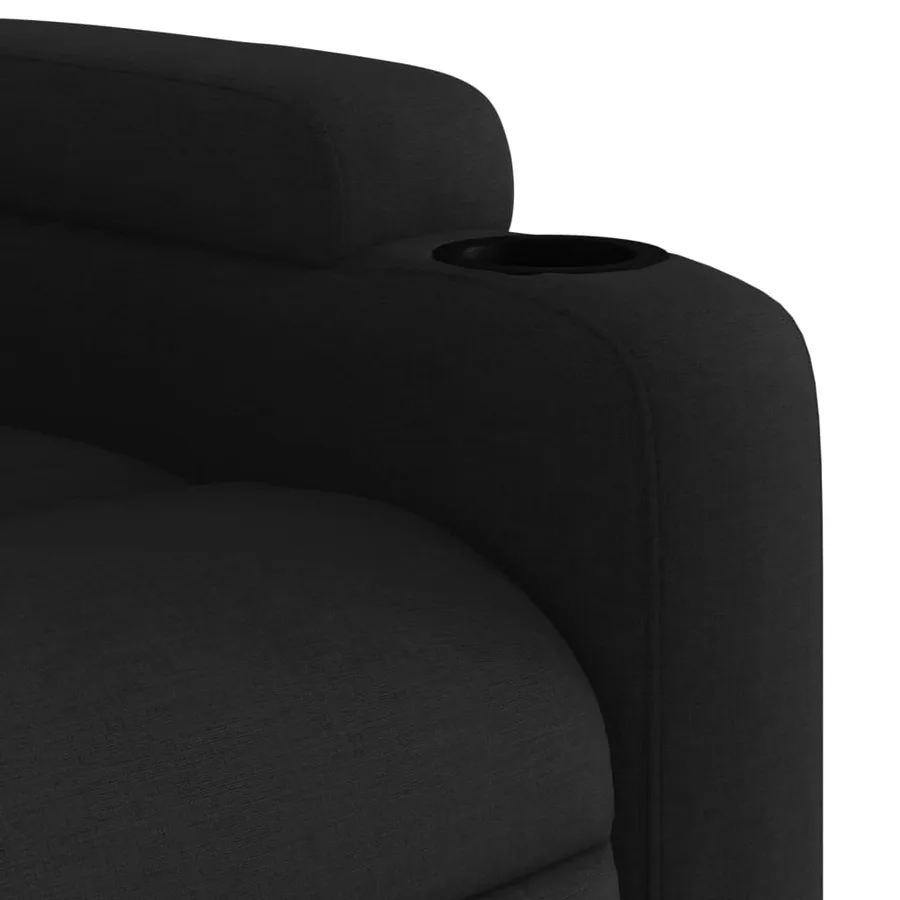 Fauteuil inclinable électrique Noir Tissu - 11