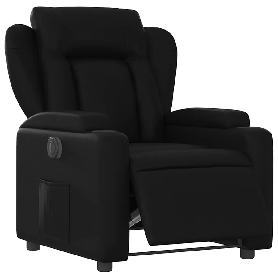 Fauteuil inclinable électrique Noir Similicuir - 3