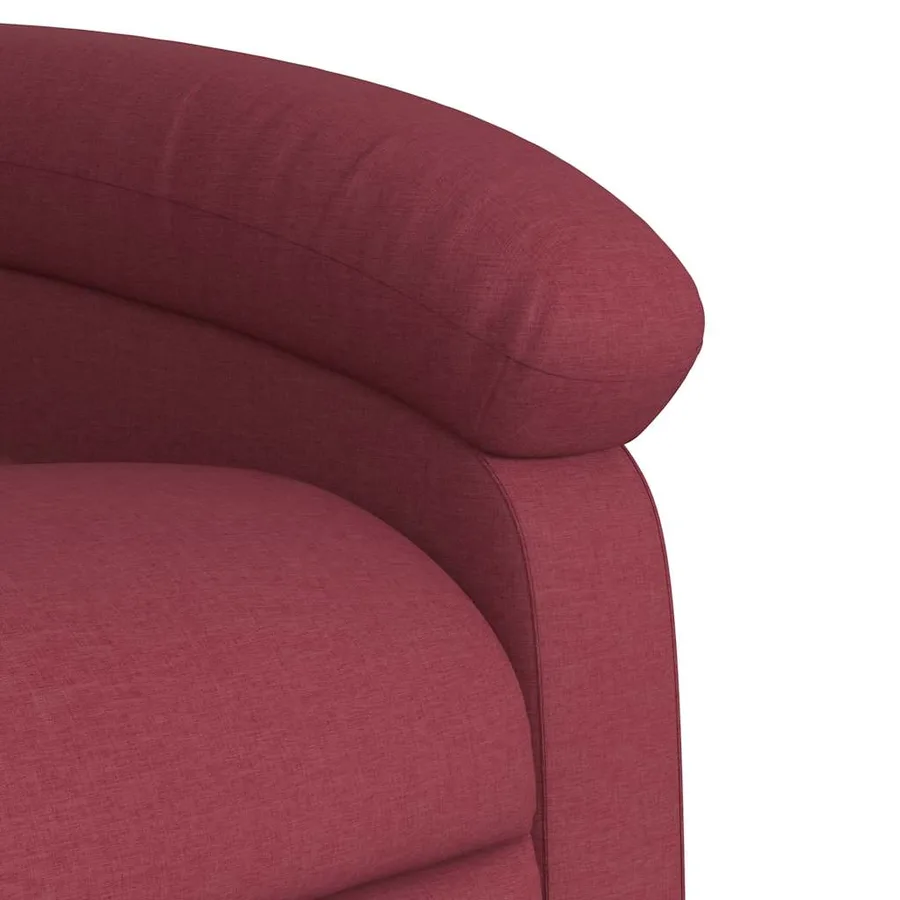Fauteuil de massage inclinable électrique Rouge bordeaux Tissu - 11