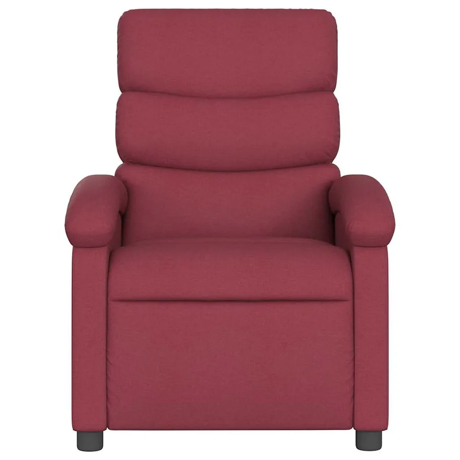 Fauteuil de massage inclinable électrique Rouge bordeaux Tissu - 9
