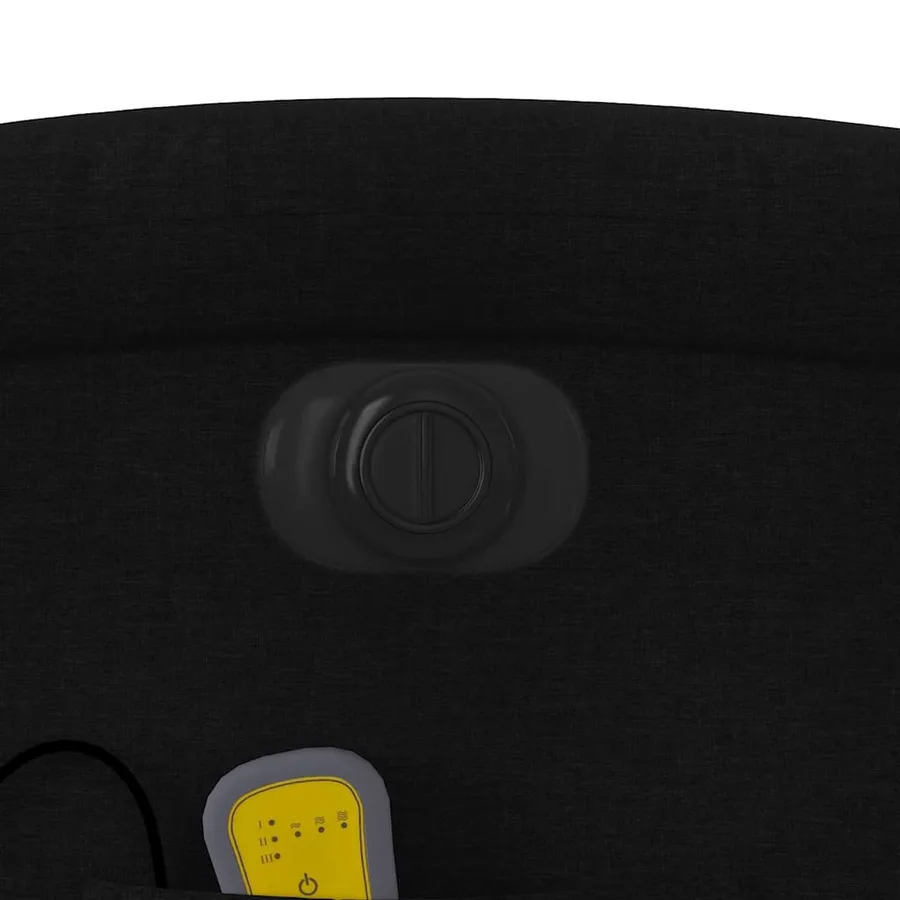Fauteuil de massage inclinable électrique Noir Tissu - 12