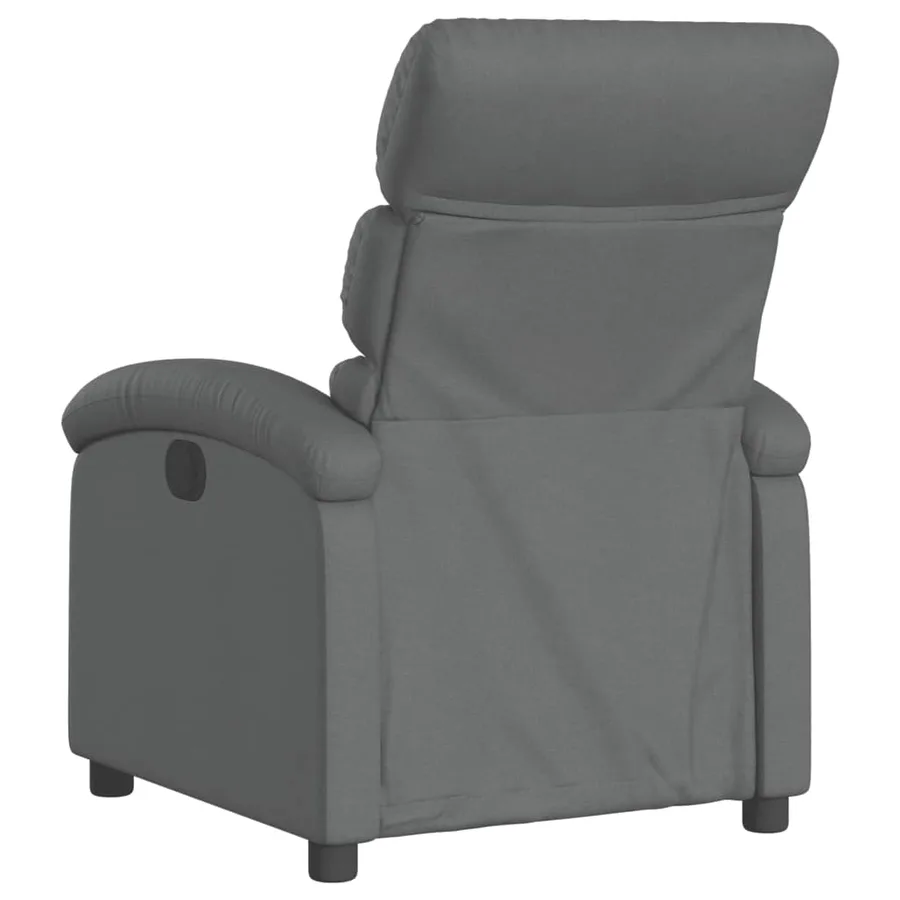 Fauteuil inclinable électrique Gris foncé Tissu - 5